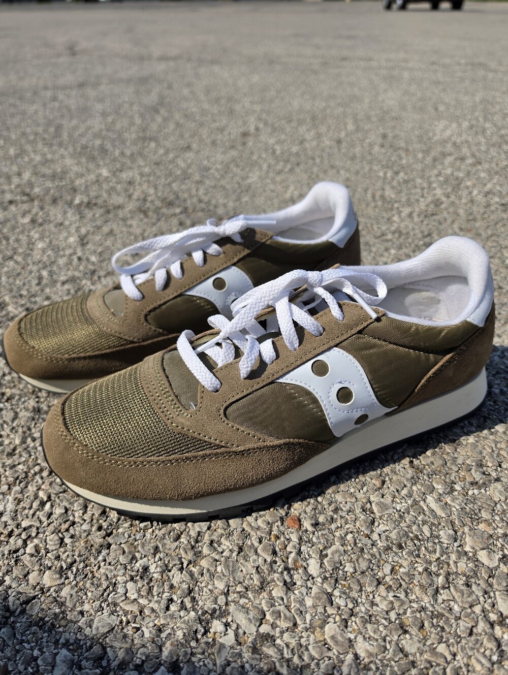 Saucony Jazz Original Men’s Size 11 Olive Brown Retro Sneakers - Picture 2 of 5